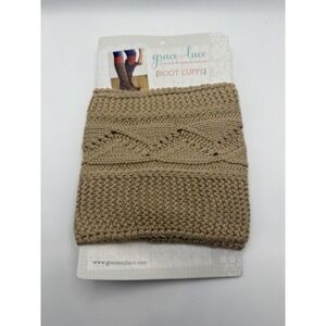 Grace & Lace Original Boot Cuffs-Cabled Cuff-Natural-New